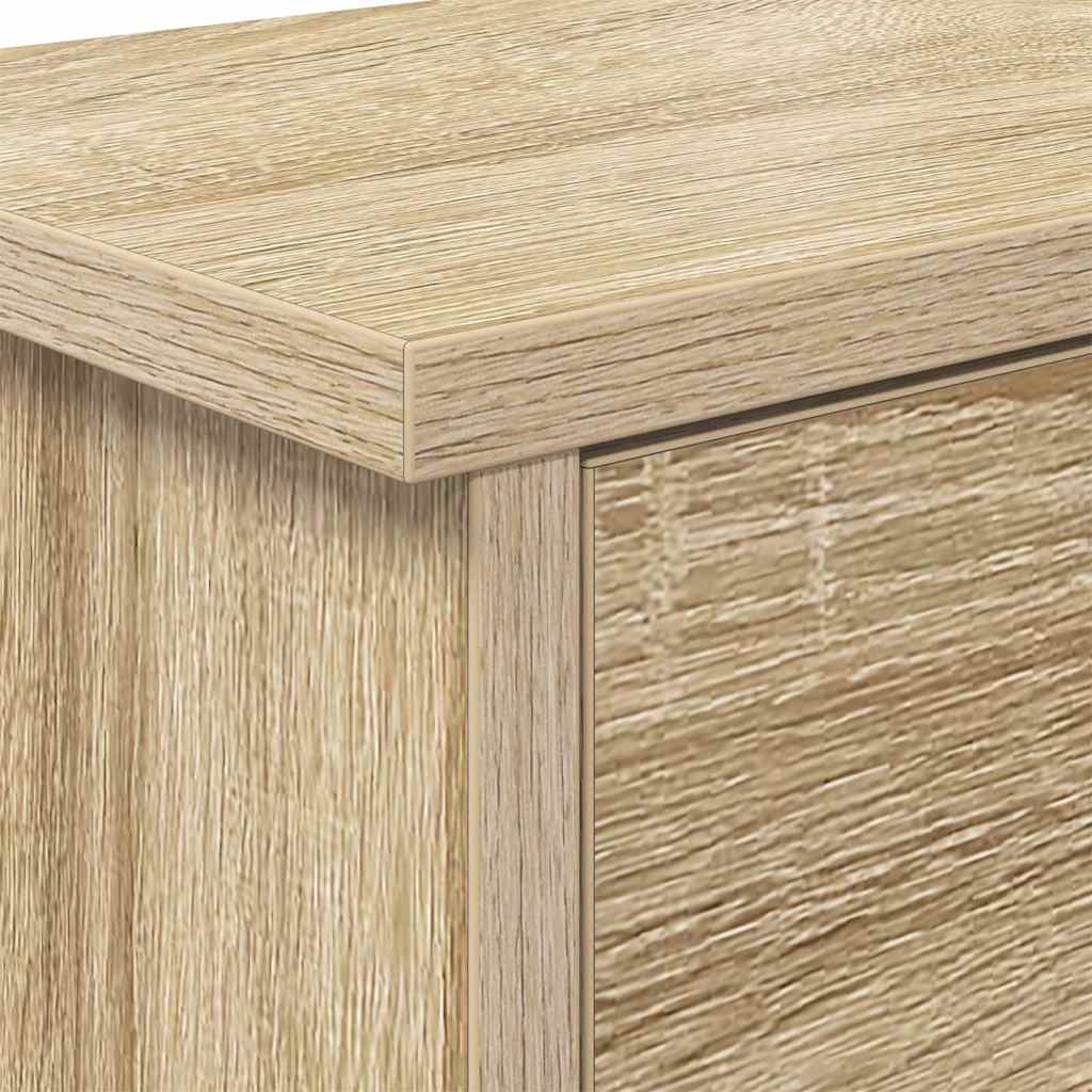 vidaXL Wall-Mounted Coat Rack with Shelf Sonoma Oak 80 x 20 x 30 cm