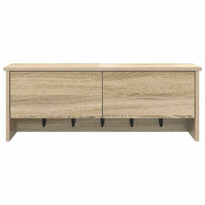 vidaXL Wall-Mounted Coat Rack with Shelf Sonoma Oak 80 x 20 x 30 cm