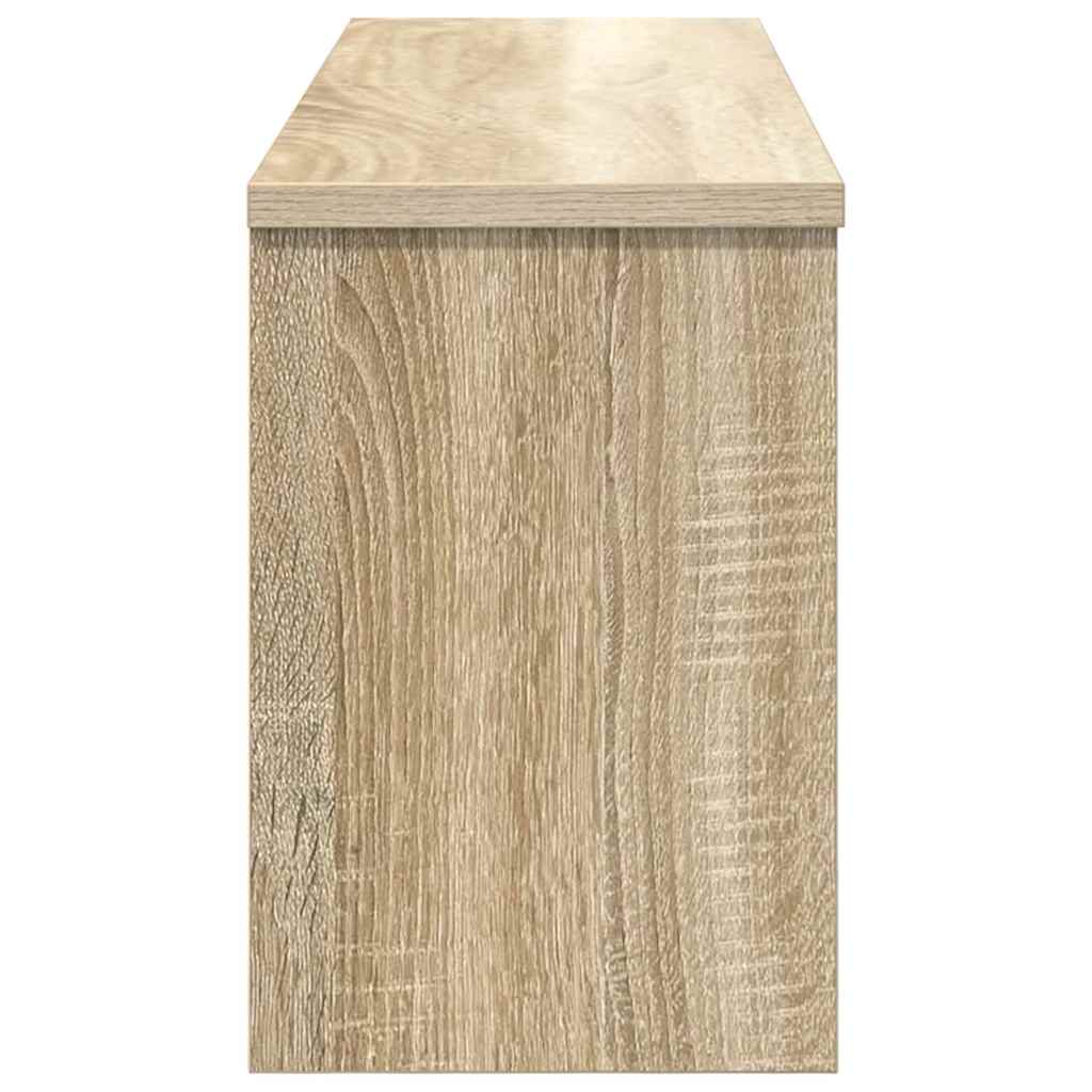 vidaXL Wall-Mounted Coat Rack with Shelf Sonoma Oak 80 x 20 x 30 cm