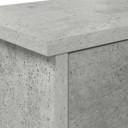 vidaXL Wall-Mounted Coat Rack with Shelf Concrete Grey 80 x 20 x 30 cm