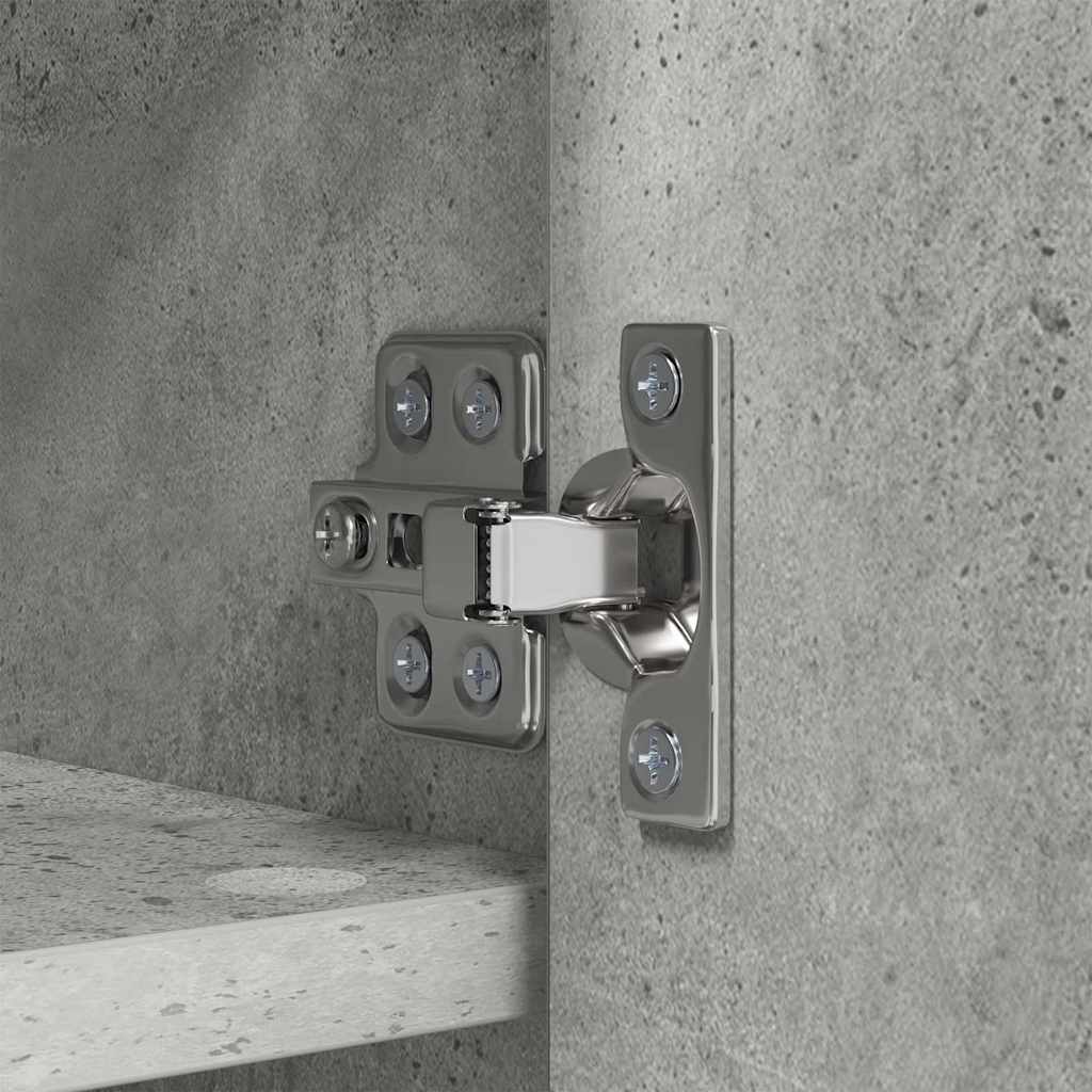 vidaXL Wall-Mounted Coat Rack with Shelf Concrete Grey 80 x 20 x 30 cm