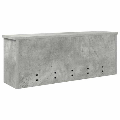 vidaXL Wall-Mounted Coat Rack with Shelf Concrete Grey 80 x 20 x 30 cm