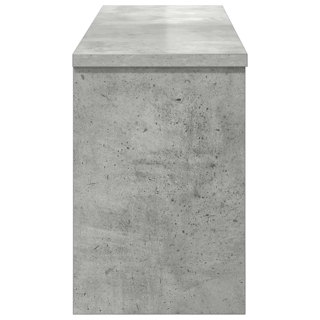 vidaXL Wall-Mounted Coat Rack with Shelf Concrete Grey 80 x 20 x 30 cm