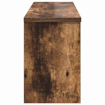vidaXL Wall-Mounted Coat Rack with Shelf Smoked Oak 80 x 20 x 30 cm