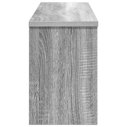 vidaXL Wall-Mounted Coat Rack with Shelf Grey Sonoma 80 x 20 x 30 cm
