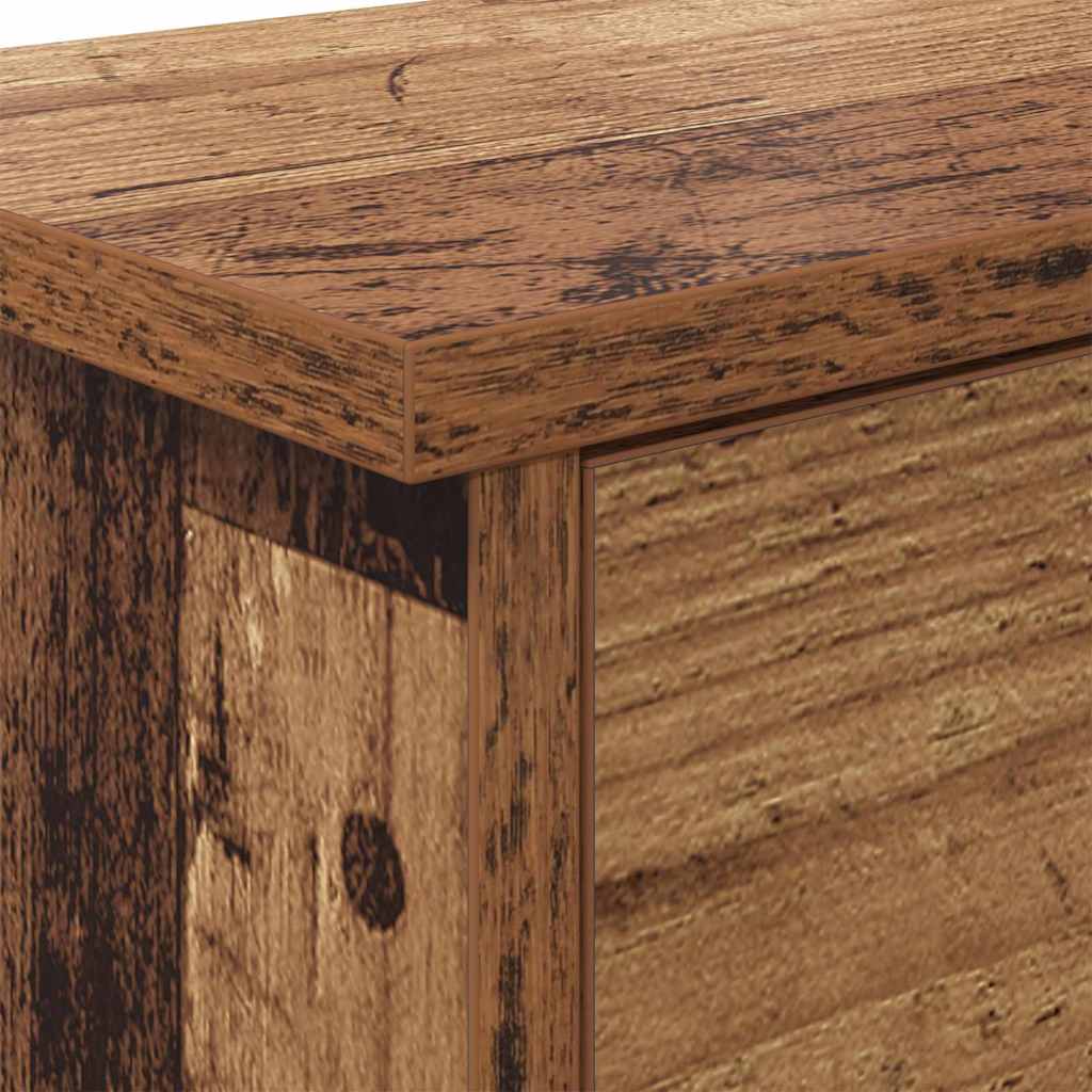 vidaXL Wall-Mounted Coat Rack Old Wood 80 x 20 x 30 cm Engineered wood