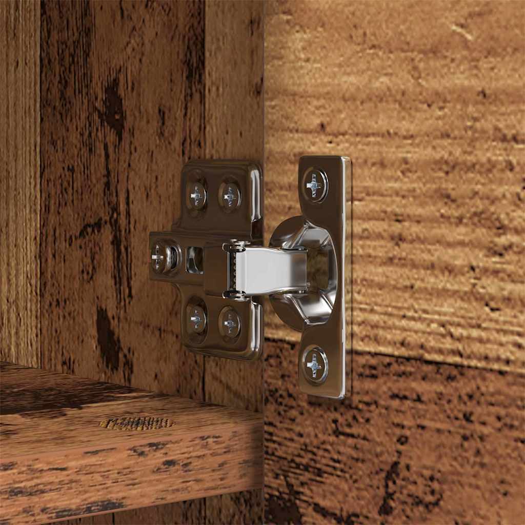 vidaXL Wall-Mounted Coat Rack Old Wood 80 x 20 x 30 cm Engineered wood