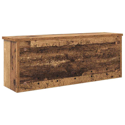 vidaXL Wall-Mounted Coat Rack Old Wood 80 x 20 x 30 cm Engineered wood