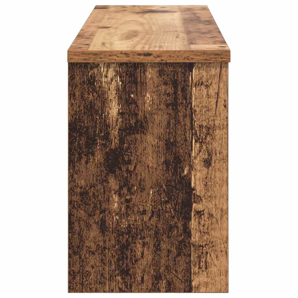 vidaXL Wall-Mounted Coat Rack Old Wood 80 x 20 x 30 cm Engineered wood