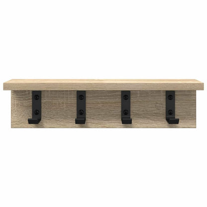 vidaXL Wall-Mounted Coat Rack Sonoma Oak 40 x 10.5 x 10.5 cm