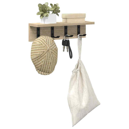 vidaXL Wall-Mounted Coat Rack Sonoma Oak 40 x 10.5 x 10.5 cm