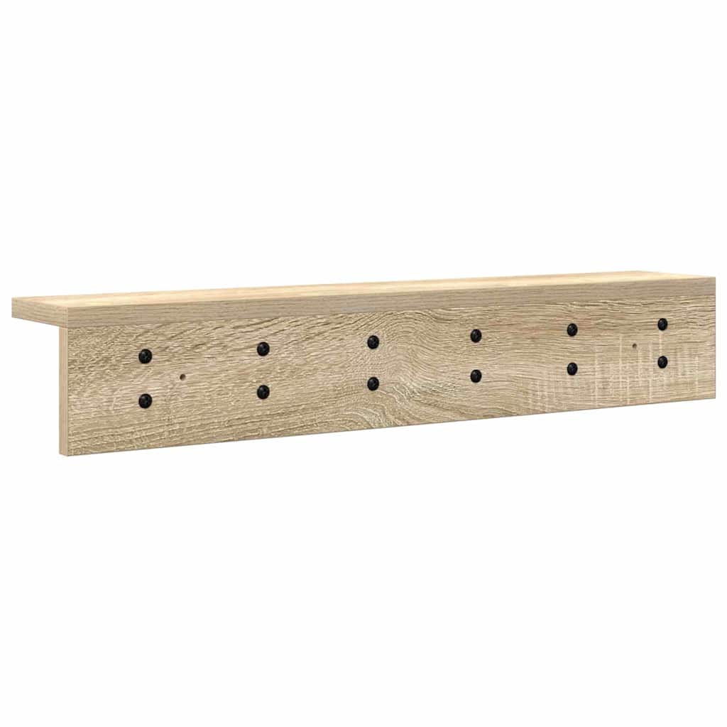 vidaXL Wall-Mounted Coat Rack Sonoma Oak 60 x 10.5 x 10.5 cm