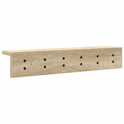 vidaXL Wall-Mounted Coat Rack Sonoma Oak 60 x 10.5 x 10.5 cm