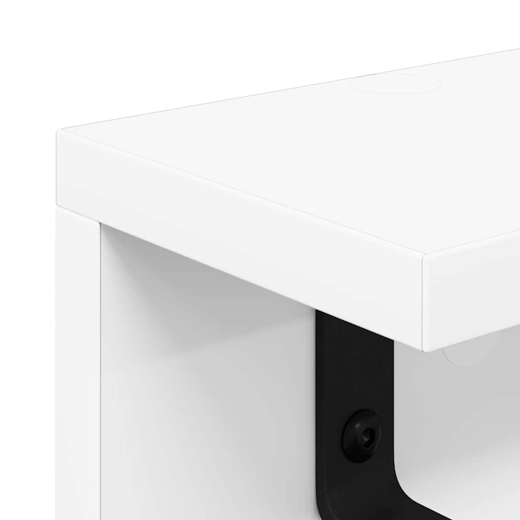 vidaXL Wall-Mounted Coat Rack Wall-mounted White 80 x 10.5 x 10.5 cm