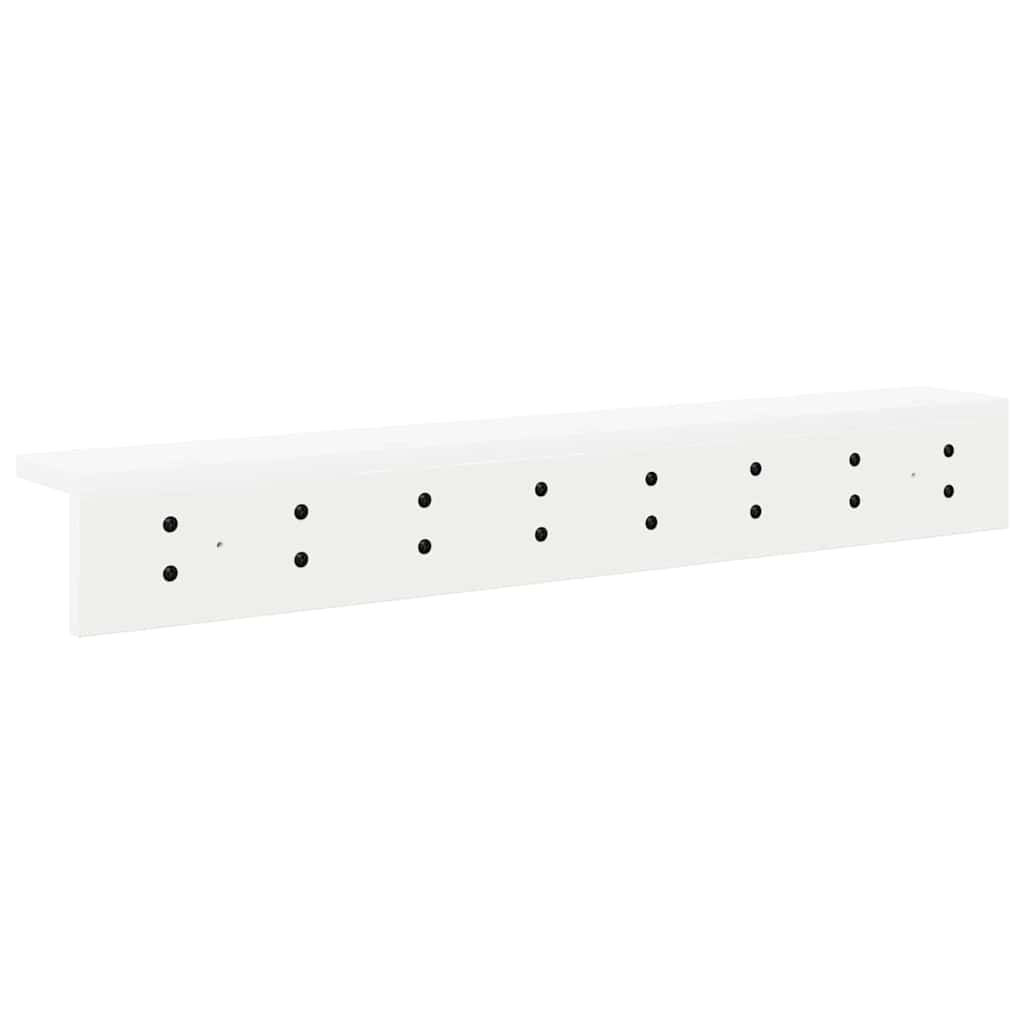 vidaXL Wall-Mounted Coat Rack Wall-mounted White 80 x 10.5 x 10.5 cm