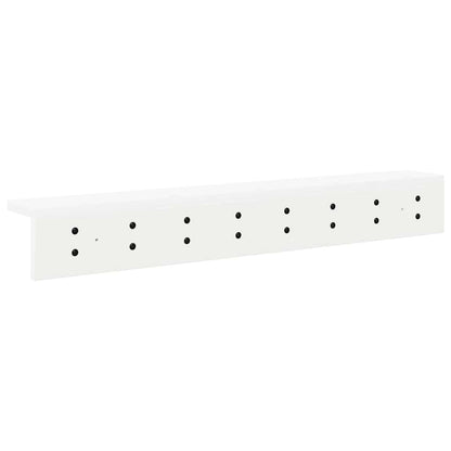 vidaXL Wall-Mounted Coat Rack Wall-mounted White 80 x 10.5 x 10.5 cm