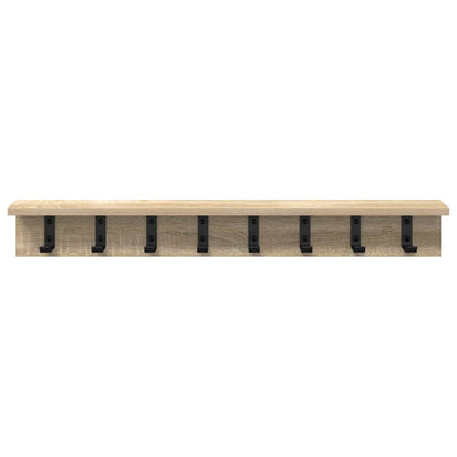 vidaXL Wall-Mounted Coat Rack Sonoma Oak 80 x 10.5 x 10.5 cm