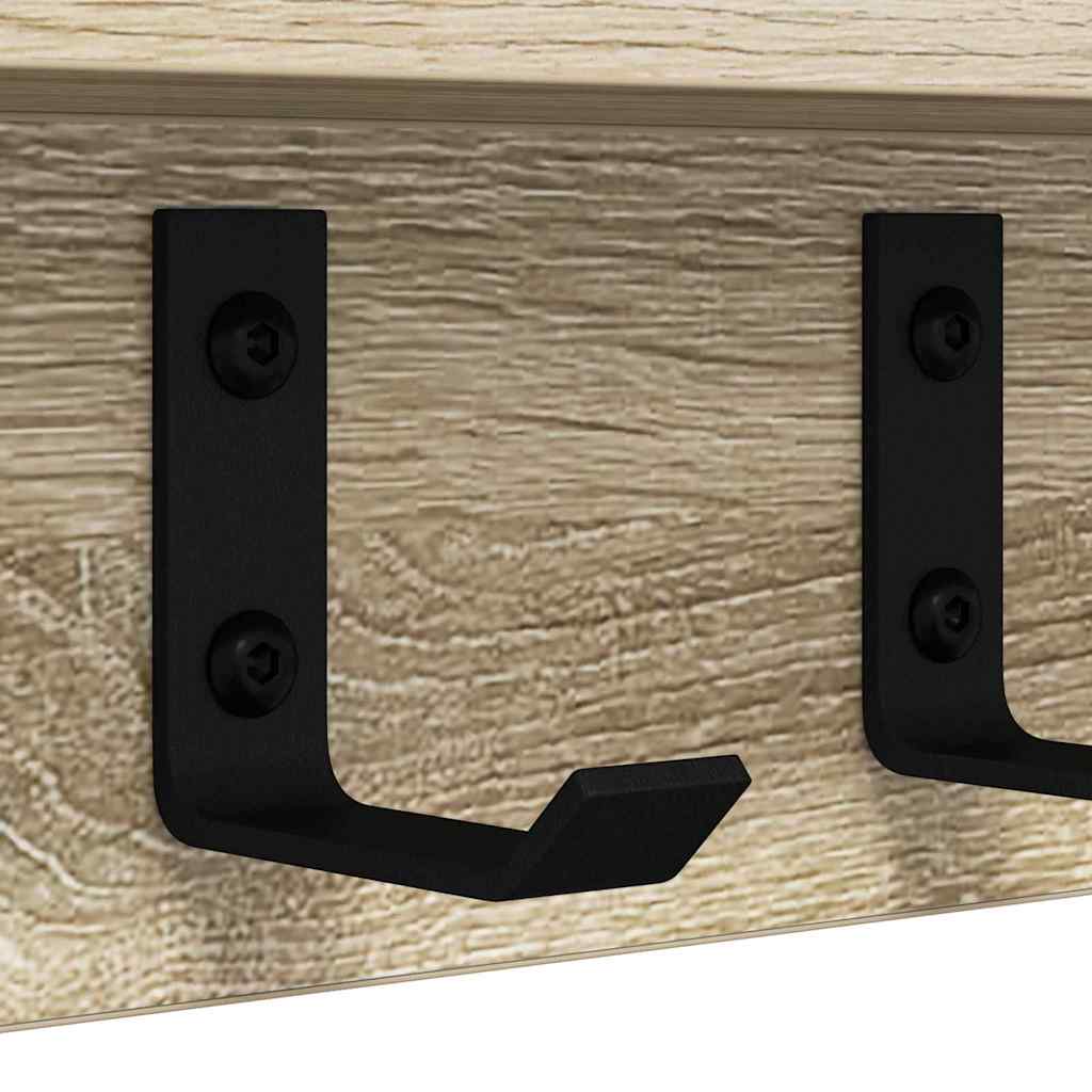 vidaXL Wall-Mounted Coat Rack Sonoma Oak 100 x 10.5 x 10.5 cm