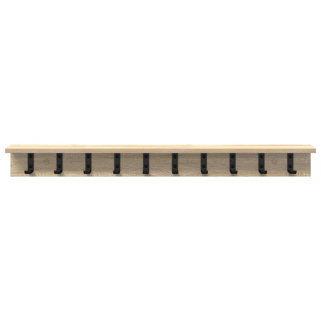 vidaXL Wall-Mounted Coat Rack Sonoma Oak 100 x 10.5 x 10.5 cm