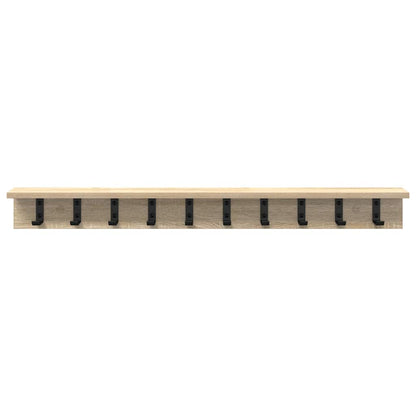 vidaXL Wall-Mounted Coat Rack Sonoma Oak 100 x 10.5 x 10.5 cm