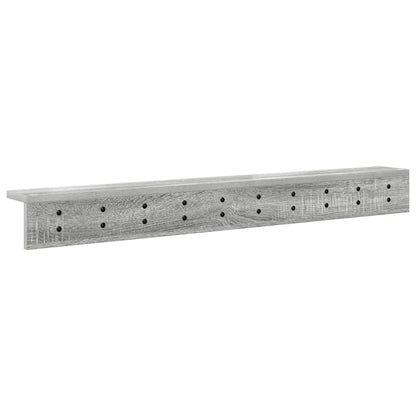 vidaXL Wall-Mounted Coat Rack Grey Sonoma 100 x 10.5 x 10.5 cm