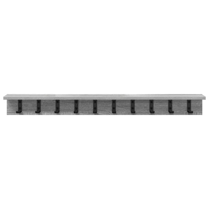 vidaXL Wall-Mounted Coat Rack Grey Sonoma 100 x 10.5 x 10.5 cm