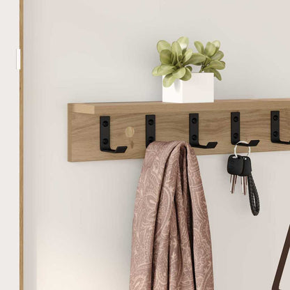 vidaXL Wall-Mounted Coat Rack Artisan Oak 100 x 10.5 x 10.5 cm