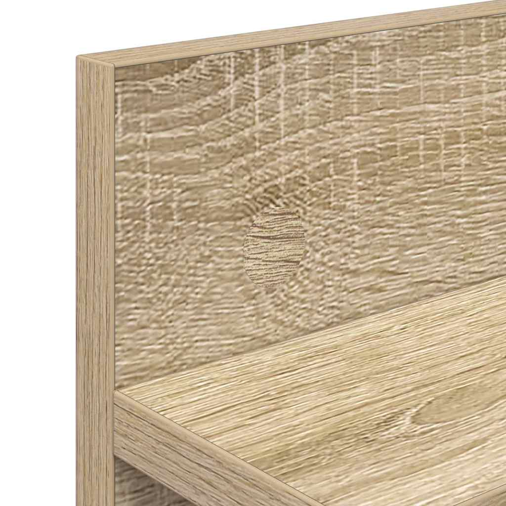 vidaXL Wall-Mounted Coat Rack Sonoma Oak 60 x 10.5 x 18 cm
