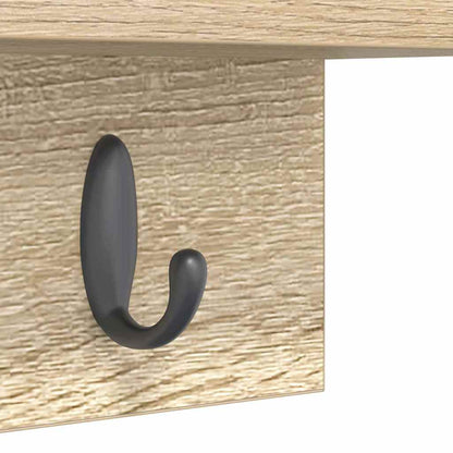 vidaXL Wall-Mounted Coat Rack Sonoma Oak 60 x 10.5 x 18 cm