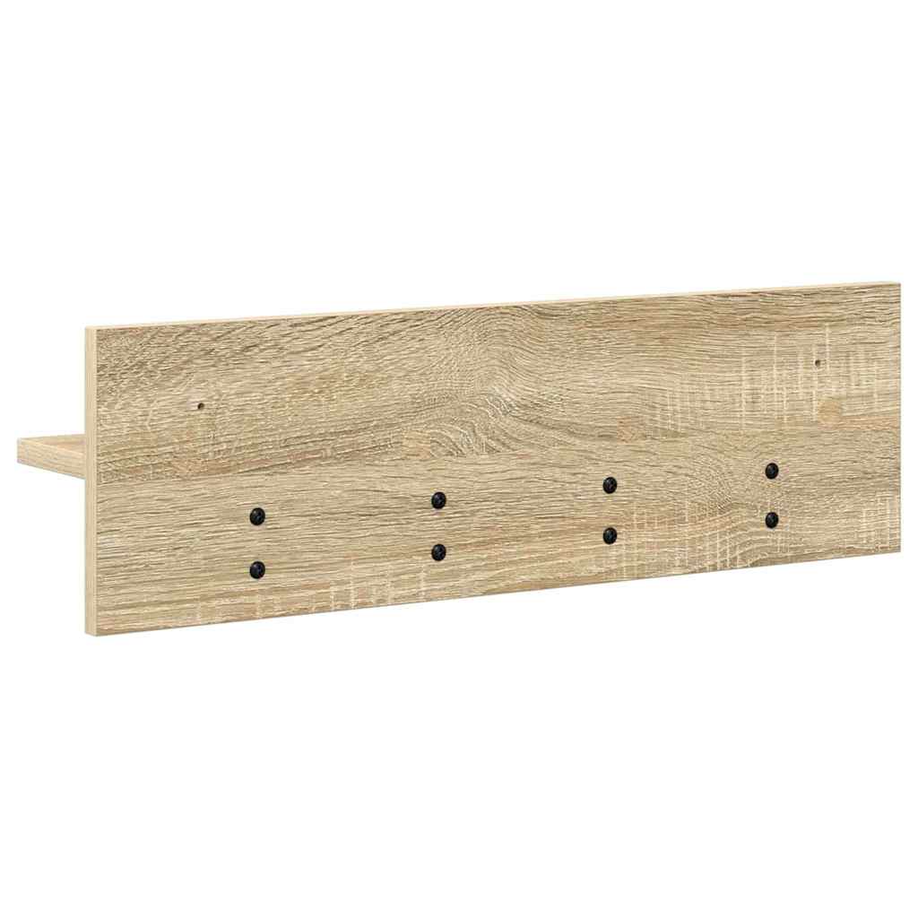 vidaXL Wall-Mounted Coat Rack Sonoma Oak 60 x 10.5 x 18 cm