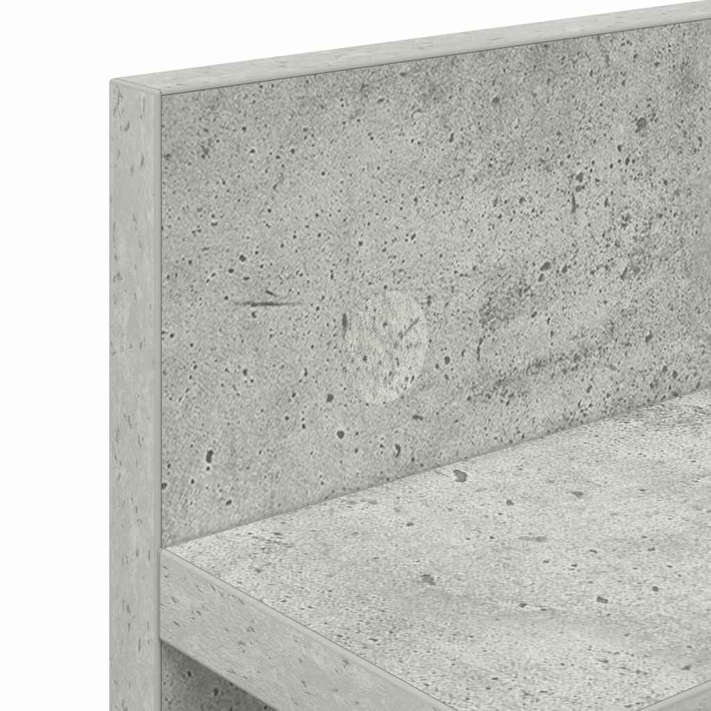 vidaXL Wall-Mounted Coat Rack Concrete Grey 60 x 10.5 x 18 cm