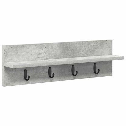 vidaXL Wall-Mounted Coat Rack Wall-Mounted Concrete Grey