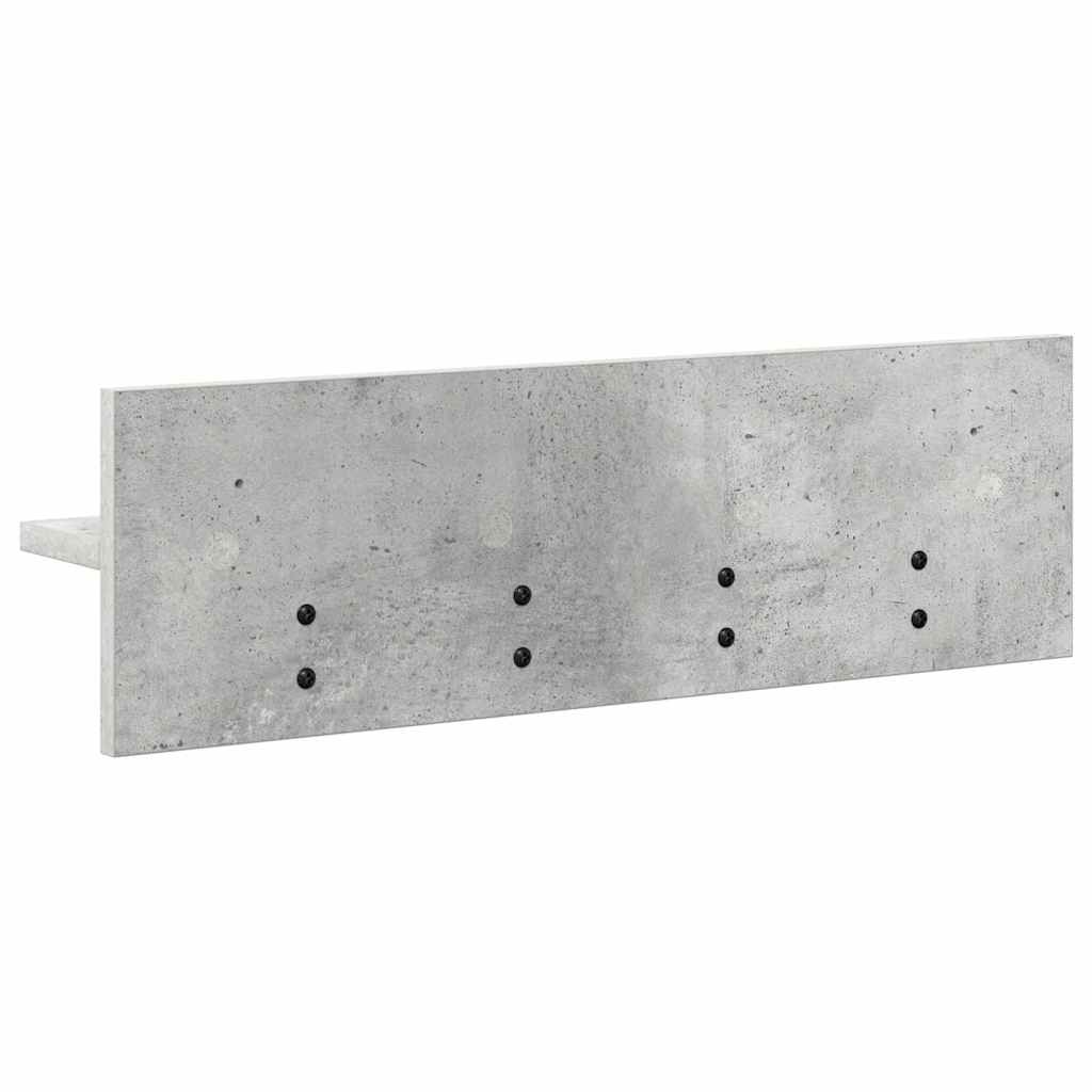 vidaXL Wall-Mounted Coat Rack Wall-Mounted Concrete Grey