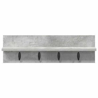 vidaXL Wall-Mounted Coat Rack Wall-Mounted Concrete Grey