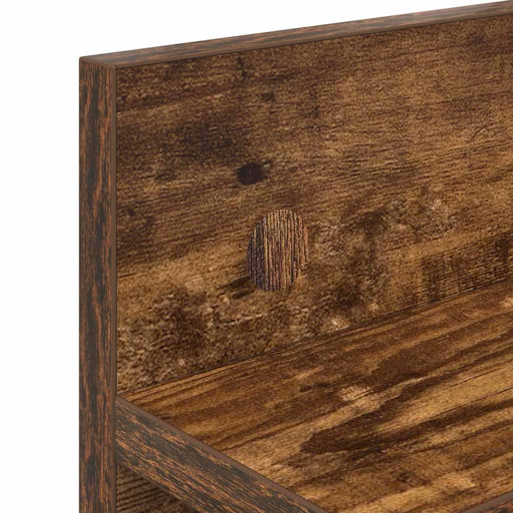 vidaXL Wall-Mounted Coat Rack Smoked Oak 60 x 10.5 x 18 cm