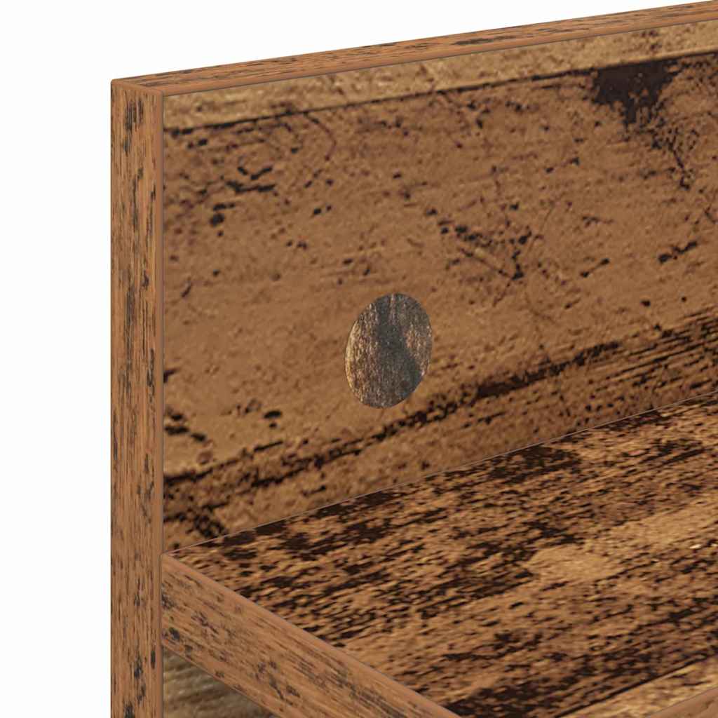 vidaXL Wall-Mounted Coat Rack Wall-mounted Old Wood 60 x 10.5 x 18 cm