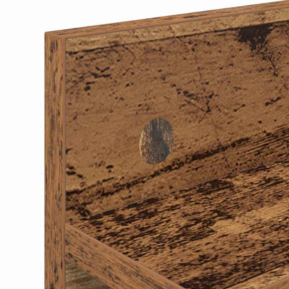 vidaXL Wall-Mounted Coat Rack Wall-mounted Old Wood 60 x 10.5 x 18 cm