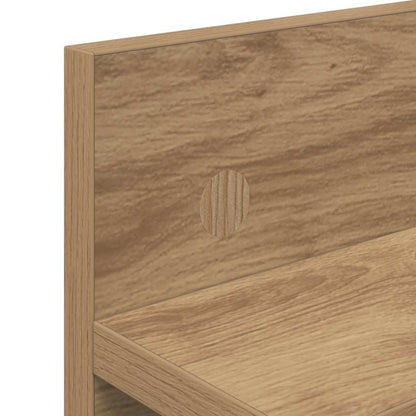 vidaXL Wall-Mounted Coat Rack Artisan Oak 60 x 10.5 x 18 cm