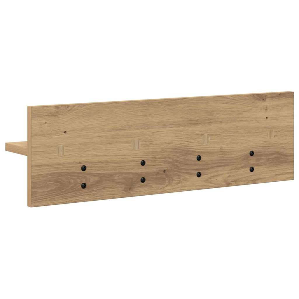 vidaXL Wall-Mounted Coat Rack Wall-Mounted Artisan Oak Engineered wood
