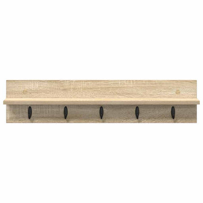vidaXL Wall-Mounted Coat Rack Sonoma Oak 80 x 10.5 x 18 cm
