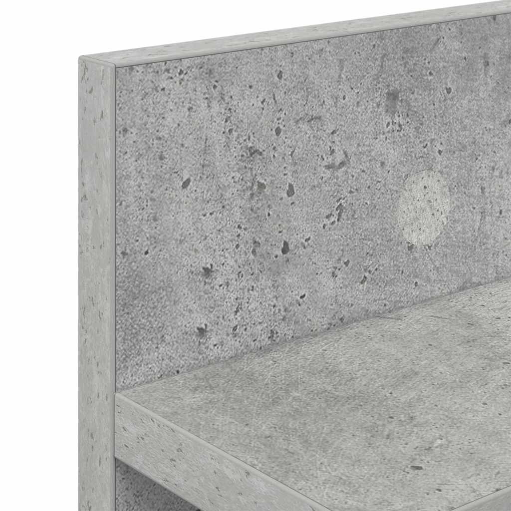 vidaXL Wall-Mounted Coat Rack Concrete Grey 80 x 10.5 x 18 cm