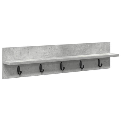 vidaXL Wall-Mounted Coat Rack Wall-Mounted Concrete Grey