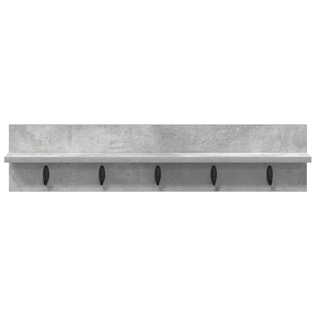 vidaXL Wall-Mounted Coat Rack Wall-Mounted Concrete Grey