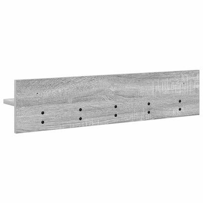 vidaXL Wall-Mounted Coat Rack Wall-Mounted Grey Sonoma Engineered wood