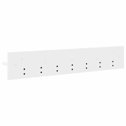 vidaXL Wall-Mounted Coat Rack White 100 x 10.5 x 18 cm Engineered wood