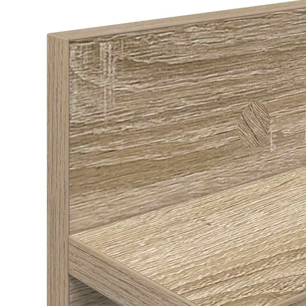 vidaXL Wall-Mounted Coat Rack Sonoma Oak 100 x 10.5 x 18 cm