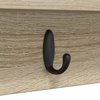 vidaXL Wall-Mounted Coat Rack Sonoma Oak 100 x 10.5 x 18 cm