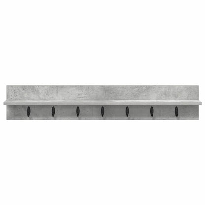 vidaXL Wall-Mounted Coat Rack Concrete Grey 100 x 10.5 x 18 cm
