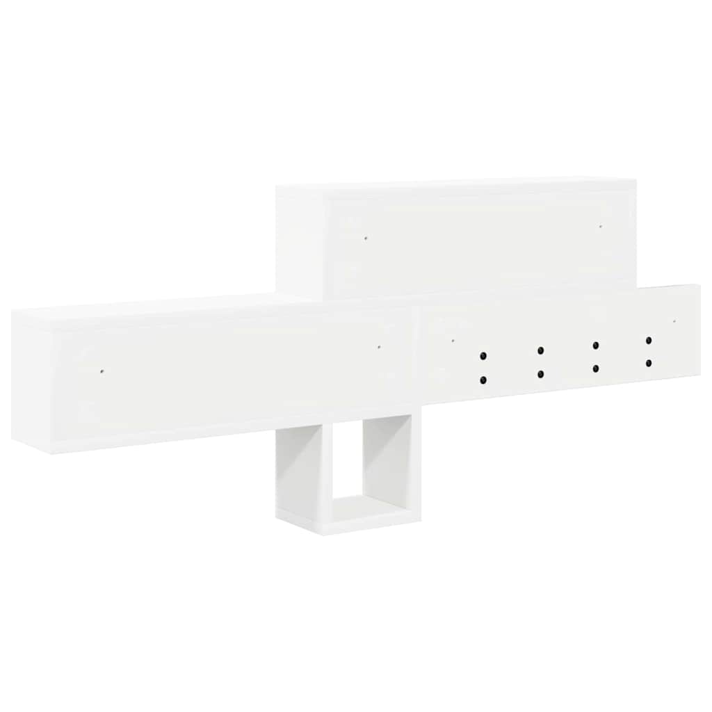 vidaXL Wall-Mounted Coat Rack Wall-Mounted White 100 x 12 x 43.5 cm