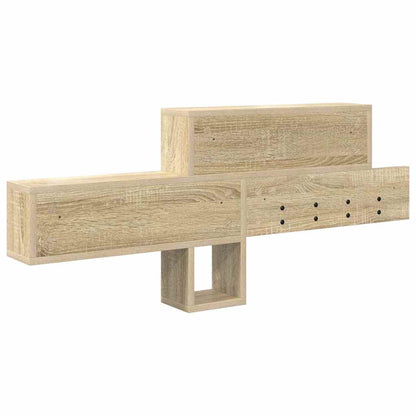 vidaXL Wall-Mounted Coat Rack Wall-Mounted Sonoma Oak Engineered wood